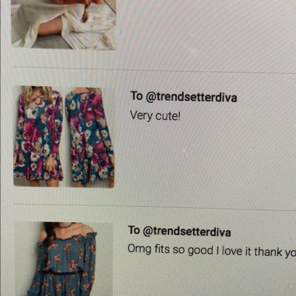 TEAL FLORAL DRESS - Picture 5 of 5